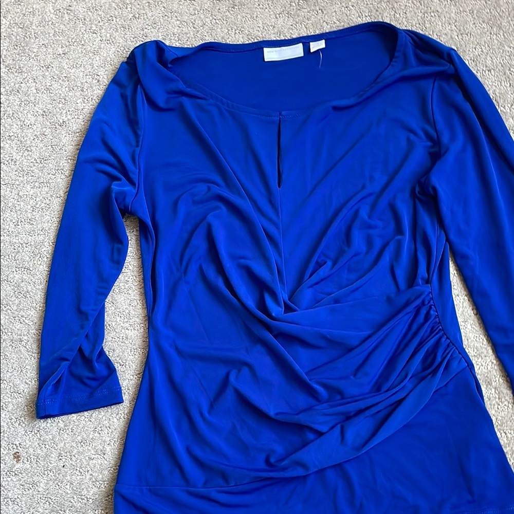Elegant Blue Women's Top